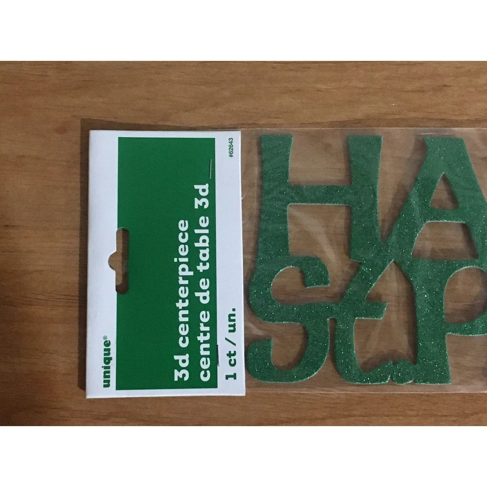 Lot of 12 Happy St Pat's CENTERPIECES - 3D Free Standing Table Decorations New